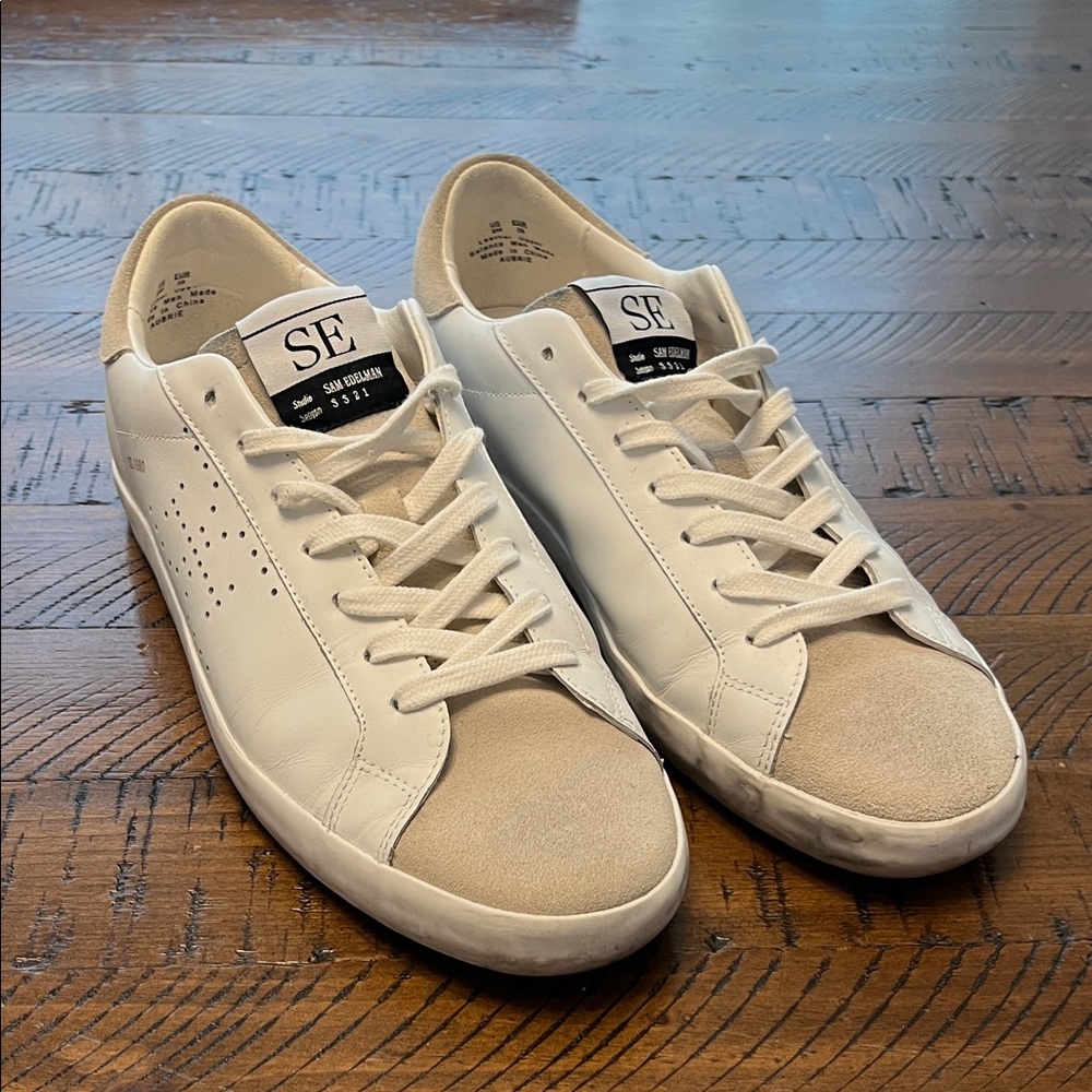 Sam Edelman White and Cream Women's Sneakers